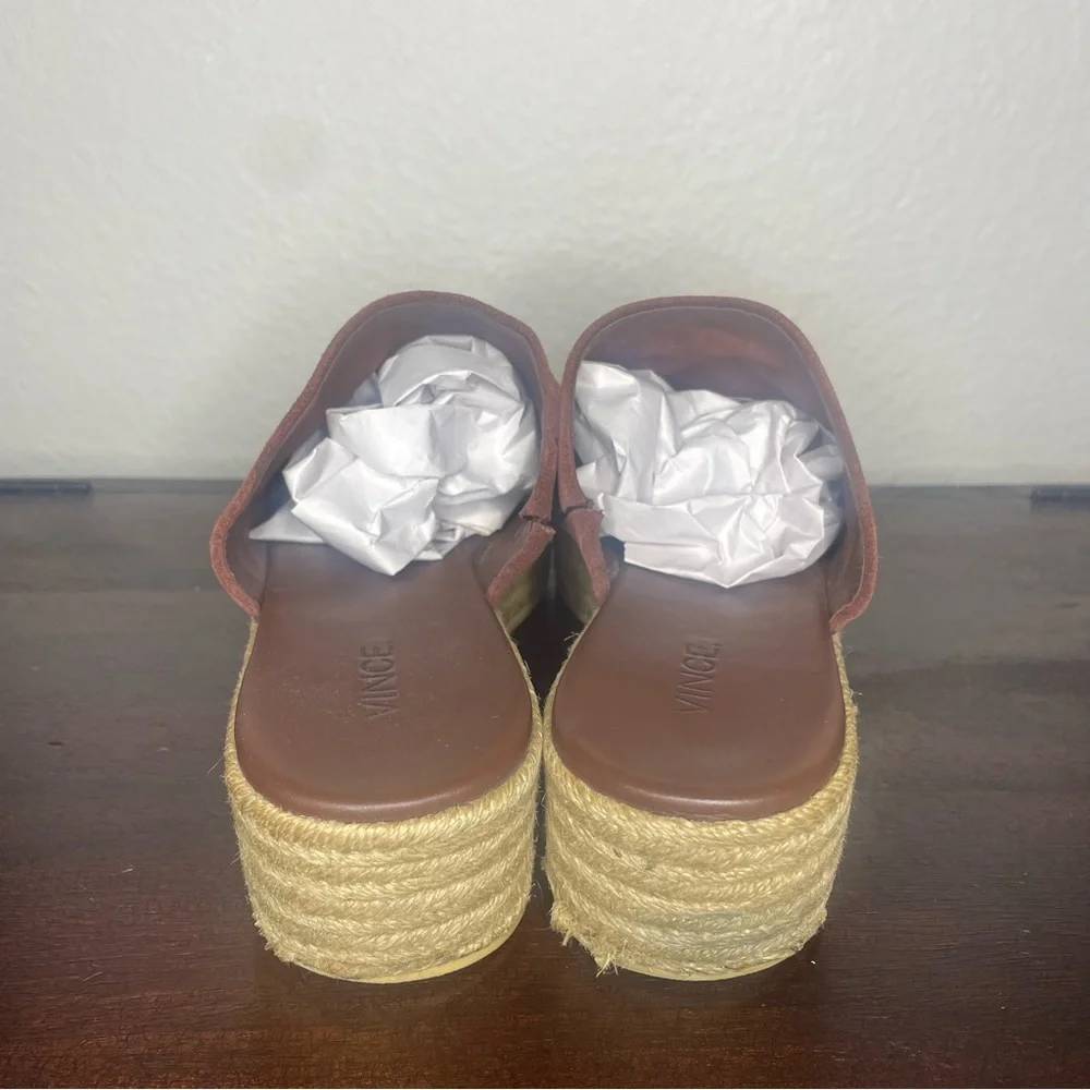 Vince Solana Suede Espadrille Wedge Sandal Size 11